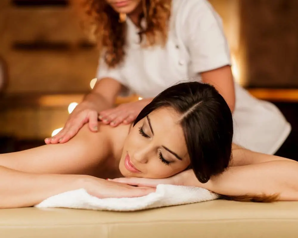 Customer have massage services